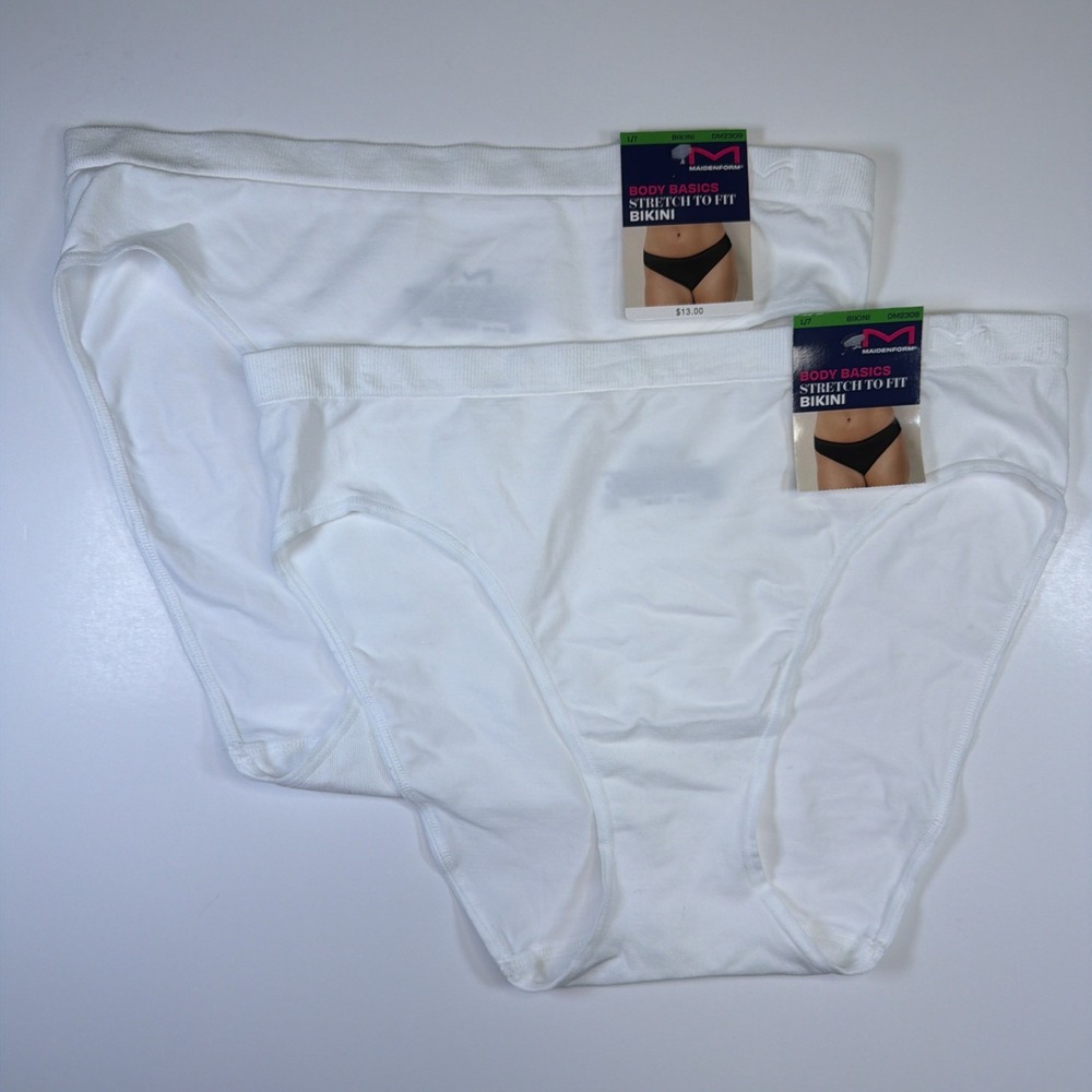 Maidenform Women's Body Basics Soft Stretch Seamless Panty 2 Pack DM2309 Large